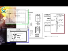 ODM 7 ιντσών χωρητική οθόνη LCD αφής 50 πιν MCU Interface 800x480 TFT Display Module