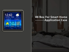 480x480 Όλα σε μαύρο IPS TFT 4 ιντσών τετραγωνική οθόνη LCD αφής για έξυπνο σπίτι 86 κουτί