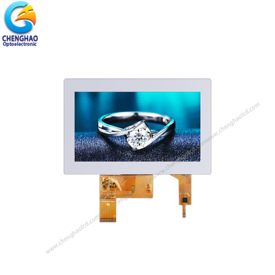 7.0 ίντσες TFT LCD Συγκινητική οθόνη αφής 800*480 Ανάλυση ευρεία θερμοκρασία