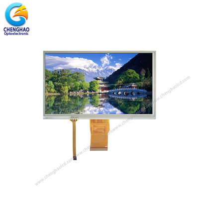 7 ιντσών αντίσταση οθόνη αφής 1024X600 Dots Wide Temp TFT LCD οθόνη