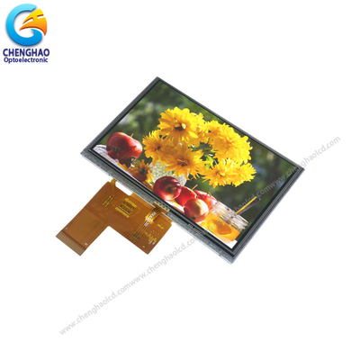 Οθόνη 5 40 καρφιτσών LCD μικρή LCD ίντσας 800*480 οθόνη αφής ψηφίσματος