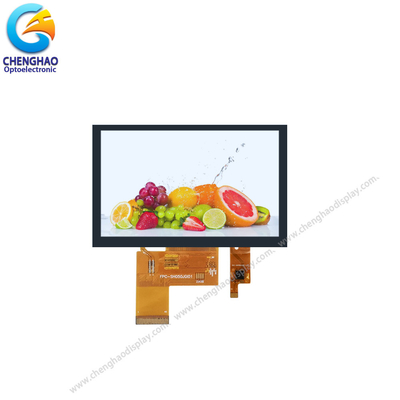 800*480 χωρητική επίδειξη 5,0 TFT LCD ελεύθερη γωνία εξέτασης ίντσας 40pin