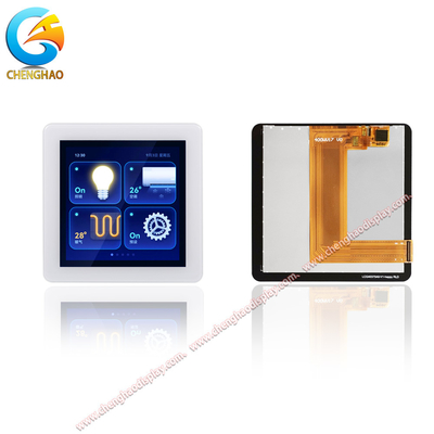 LCD κατασκευή 4 ιντσών έγχρωμη TFT LCD μονάδα 480x480 Pixels τετραγωνική οθόνη αφής
