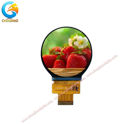 Υψηλής φωτεινότητας στρογγυλή οθόνη Tft Lcd 2,1 ίντσες με 600cd / m2 λευκό φως LED