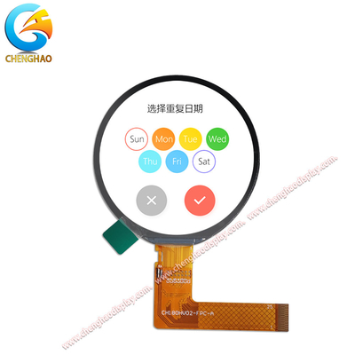 1.8 ιντσών 25pin IPS LCD Panel με 360*360 Dots Ανάλυση για Bcaklight 4 PCs Λευκό LED