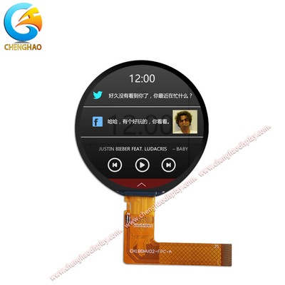 1.8 ίντσες Στρογγυλή LCD TFT με ανάλυση 360x360 85/85/85/85 ελεύθερη γωνία θέασης