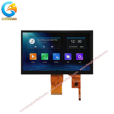 7 ιντσών LCD οθόνη επαφής χωρητικότητας Ανάλυση 1024x600 Οθόνη για FPC Pin Αριθμός 50pin