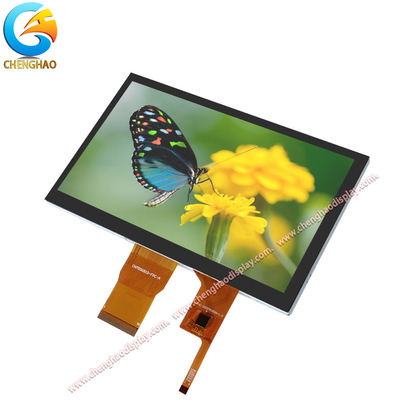 Ηλιακή ακτινοβολία αναγνώσιμη Tft LCD οθόνη αφής 1000cd/M2 7 ιντσών υψηλή φωτεινότητα χρωματική οθόνη