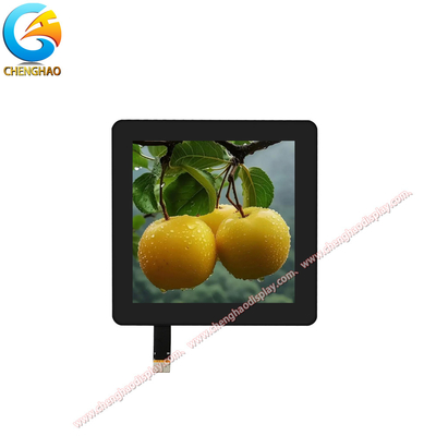 Ιατρική οθόνη LCD 4 ιντσών, όλη μαύρη, 480x480 με διασύνδεση MIPI