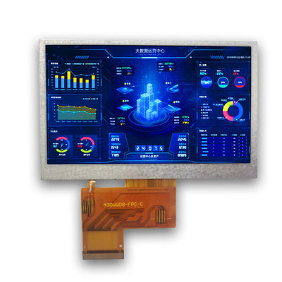 MIPI Interface 800×480 Industrial Lcd Monitor 4,3' 250cd/m2 ROHS