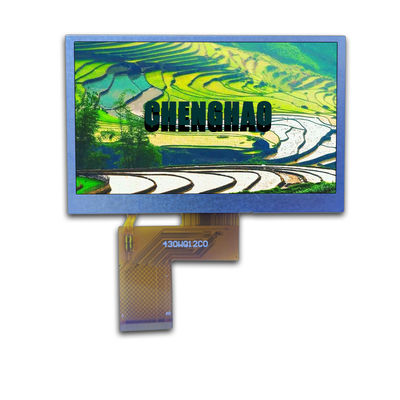 4.3in 800x272 Μικρή οθόνη αφής LCD IPS Μεταδοτική Μαύρη RGB