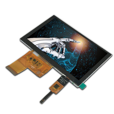 ISO9001 800x480 LCD Touch Display Module RGB 40 Pin FPC συνδετήρας