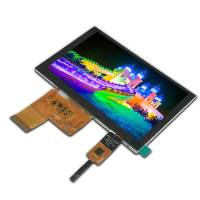 TN Μεταδοτικό 800x480 Lcd Συγκινητική οθόνη αφής 300cd/m2 Λευκό φως LED