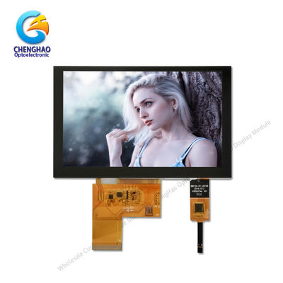 800x480 5in LCD οθόνη αφής 300cd/M2 με χωρητικό πάνελ