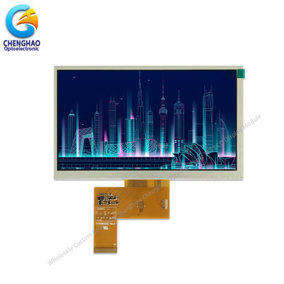 7.0 ίντσες Μικρή οθόνη TFT LCD 800 * 480 ανάλυση Λευκό φως LED