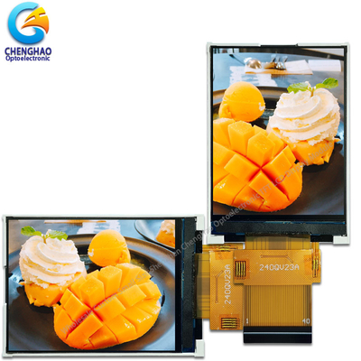 MCU Ctp IPS LCD Panel 240x320 Dots 300nits 3 γραμμές 9 Bit 262k SPI